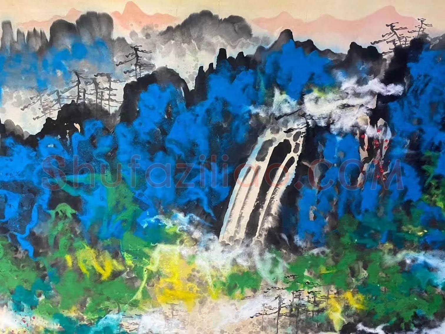 刘海粟《黄山清凉顶》,馆级巅峰巨制 | 国画欣赏
