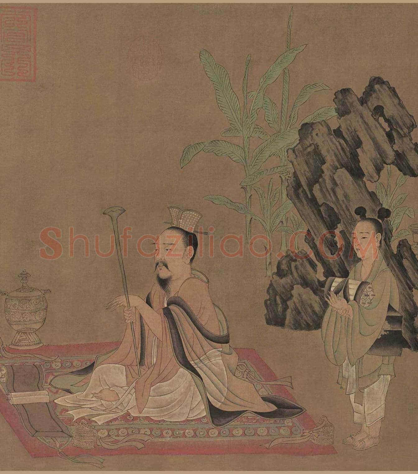 孙位《竹林七贤图》残卷欣赏 | 著名国画鉴赏