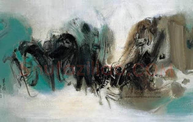 朱德群(1951-2004期间)作品欣赏 | 书画百科