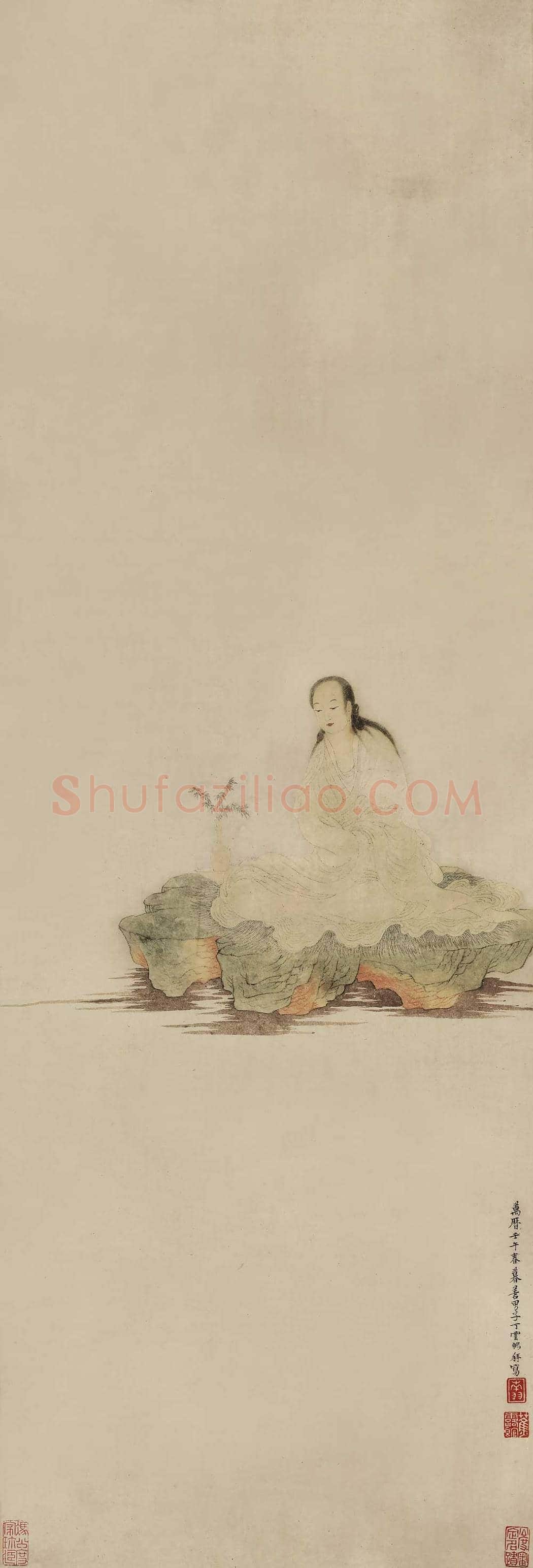 丁观鹏佛教人物高清大图欣赏 | 传世国画作品