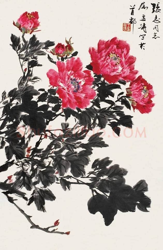 王雪涛国画牡丹欣赏 | 书画学堂