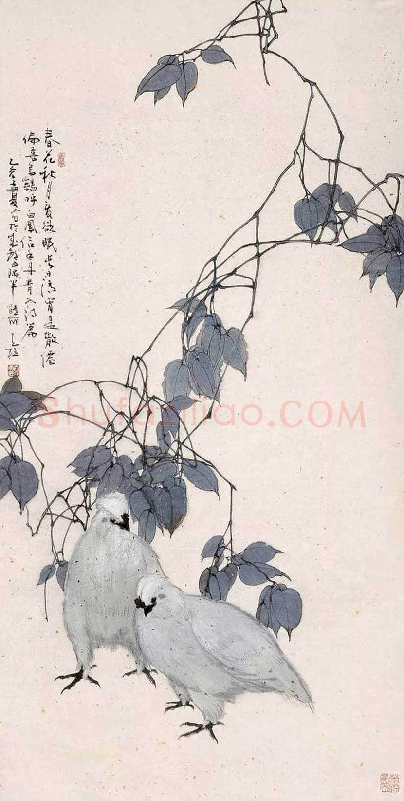 秦天柱花鸟画作品欣赏 | 书画学堂