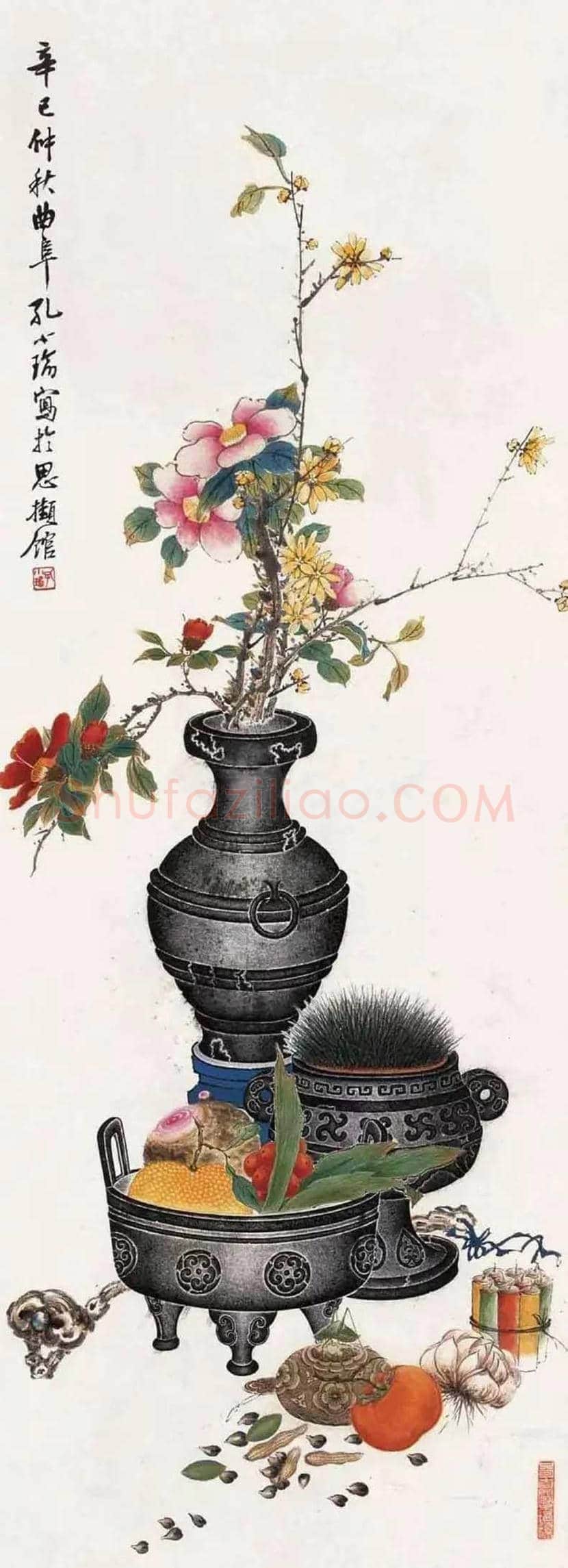 孔小瑜博古画欣赏 | 书画百科