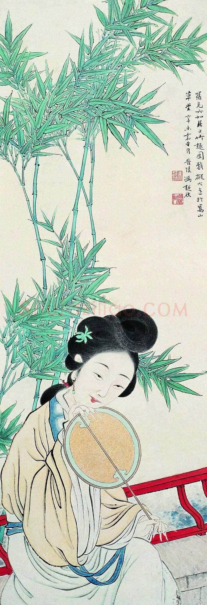 冯超然仕女画欣赏 | 书画常识