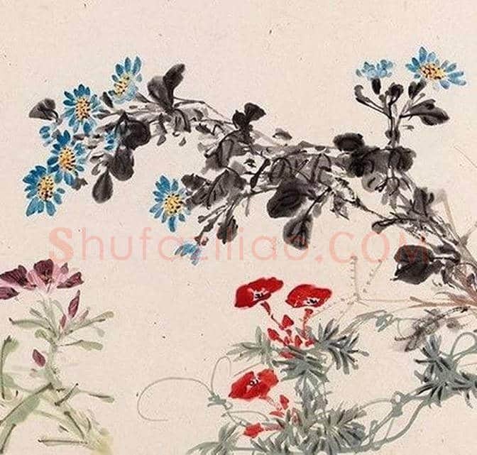 王雪涛《百卉图》中国小写意花鸟绘画巅峰之作 | 书画资料