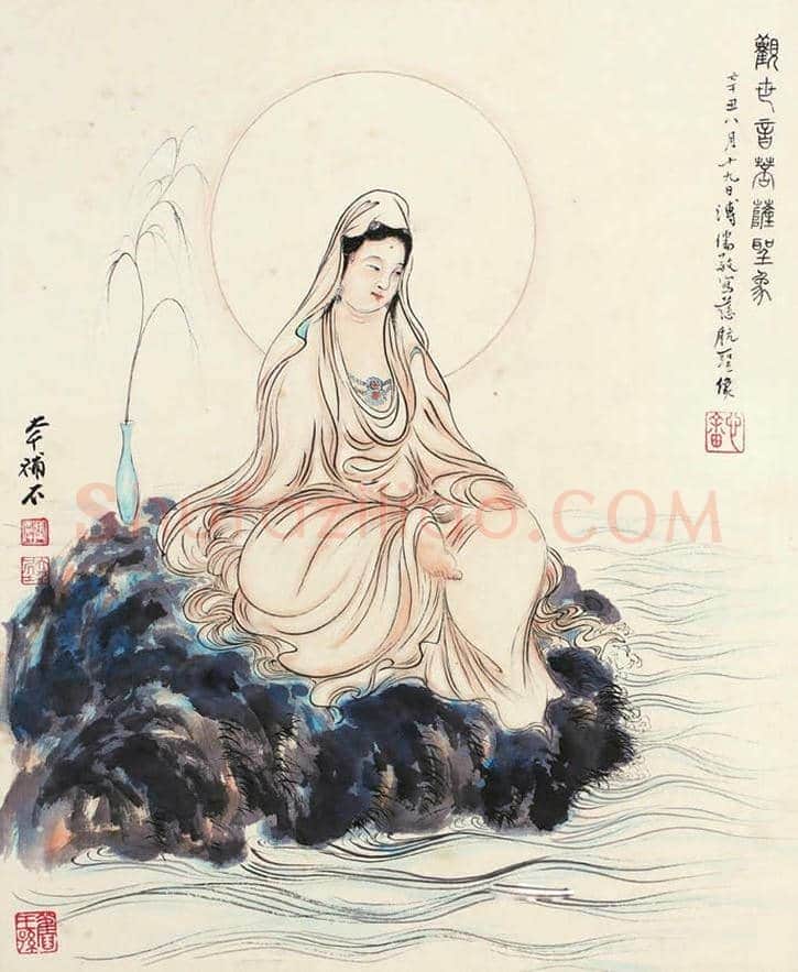 溥儒笔下的观音,亦是对母亲感情的寄托 | 书画文摘