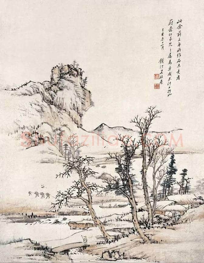 启功老师吴镜汀的山水画,堪称一流 | 书画文摘