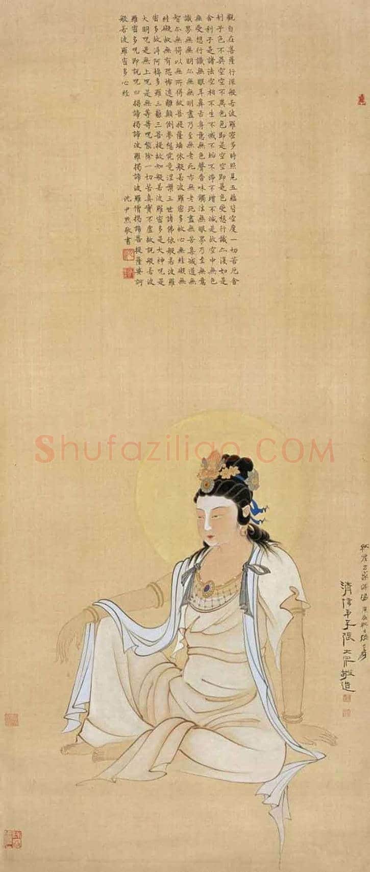张大千笔下的观音画像 | 书画文摘