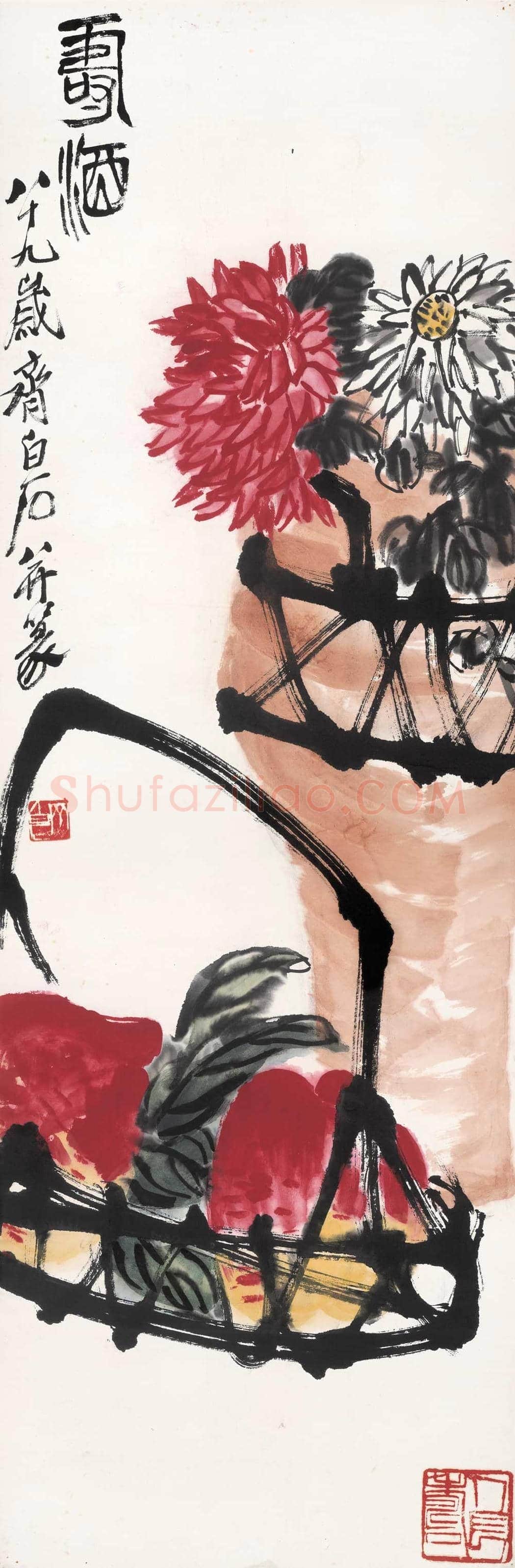 齐白石作品高清大图欣赏 | 书画百科