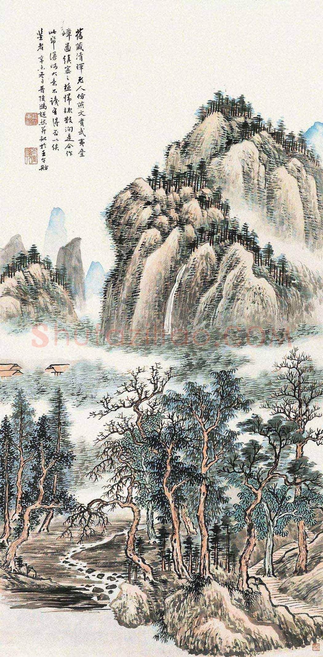 冯超然山水画拍卖价格及欣赏 | 书画学堂