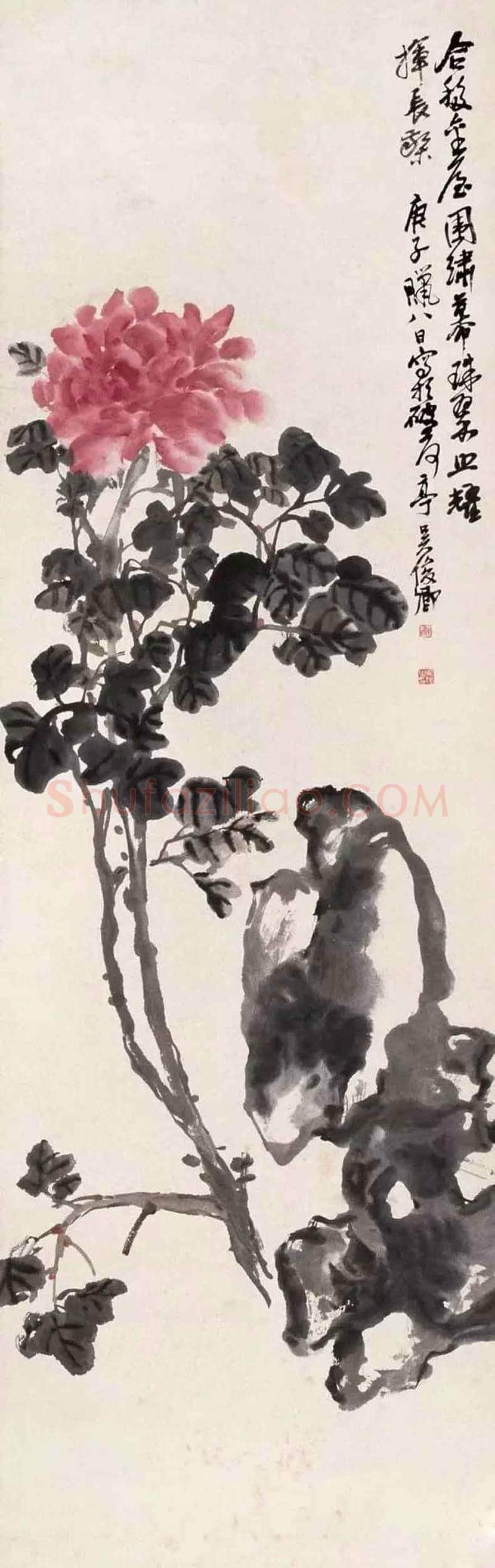 吴昌硕善画牡丹，公推为清末以来第一人 | 书画常识