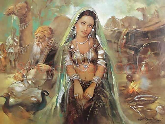 印度绘画里的古典美女 | 书画知识