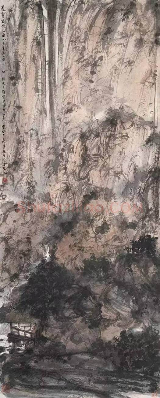 夏日看傅抱石笔下的瀑布，别样的清凉！ | 书画常识