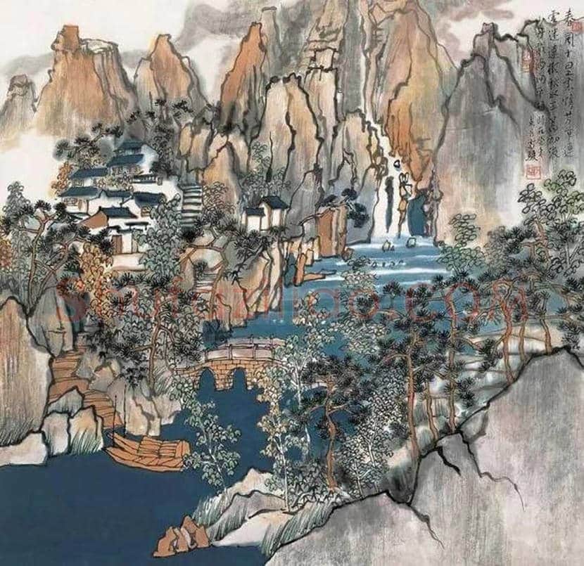 方骏山水画作品欣赏 | 书画常识
