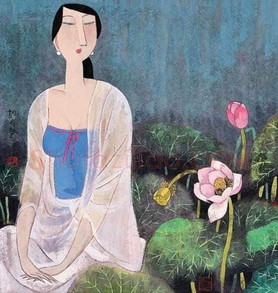 胡永凯作品欣赏-美人依旧 | 书画文摘
