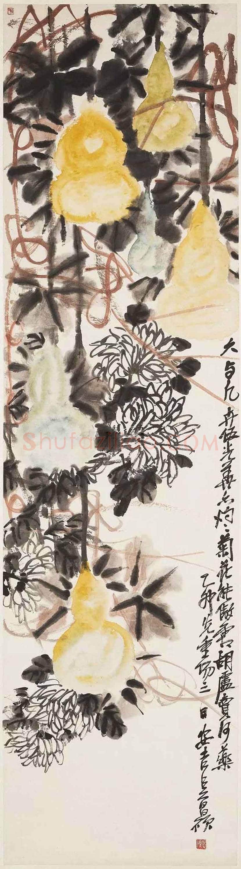 吴昌硕笔下的菊花 | 书画讲解