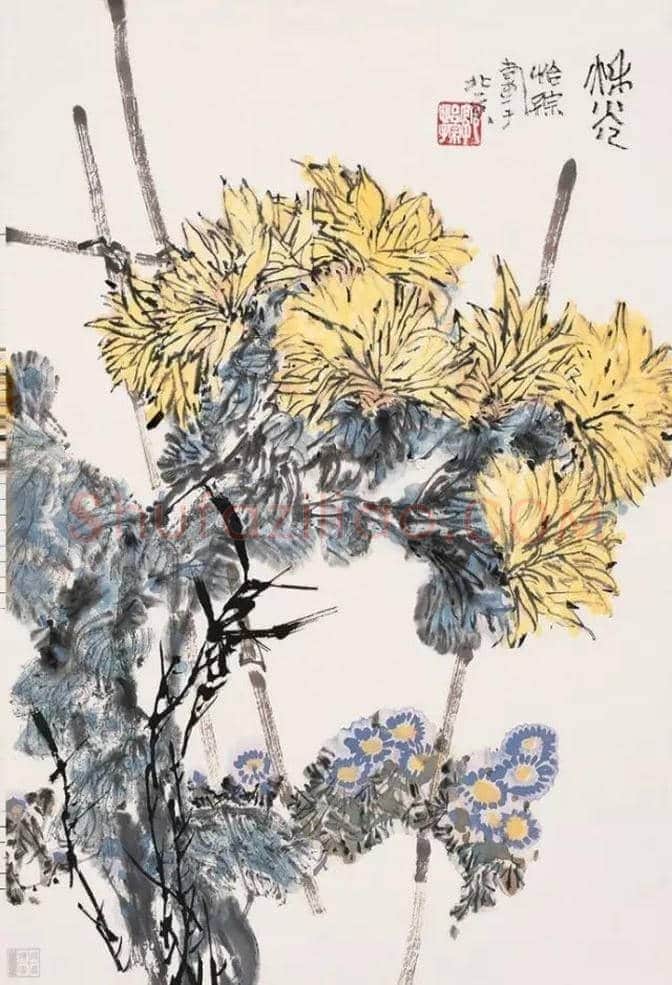 近现代名家画菊48幅！（值得收藏） | 书画知识