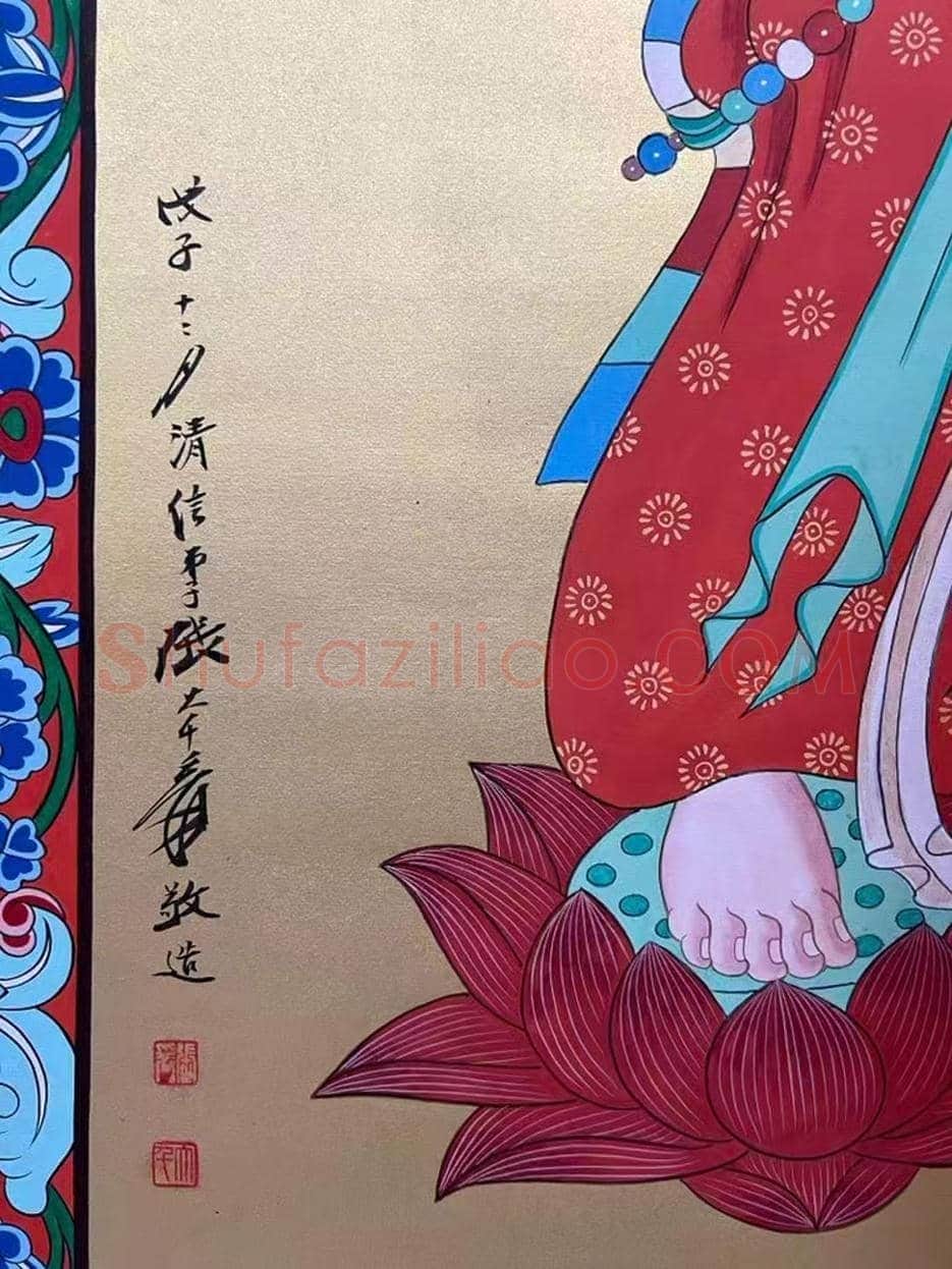 大美菩萨——张大千《初唐画大士象》 | 国画赏析