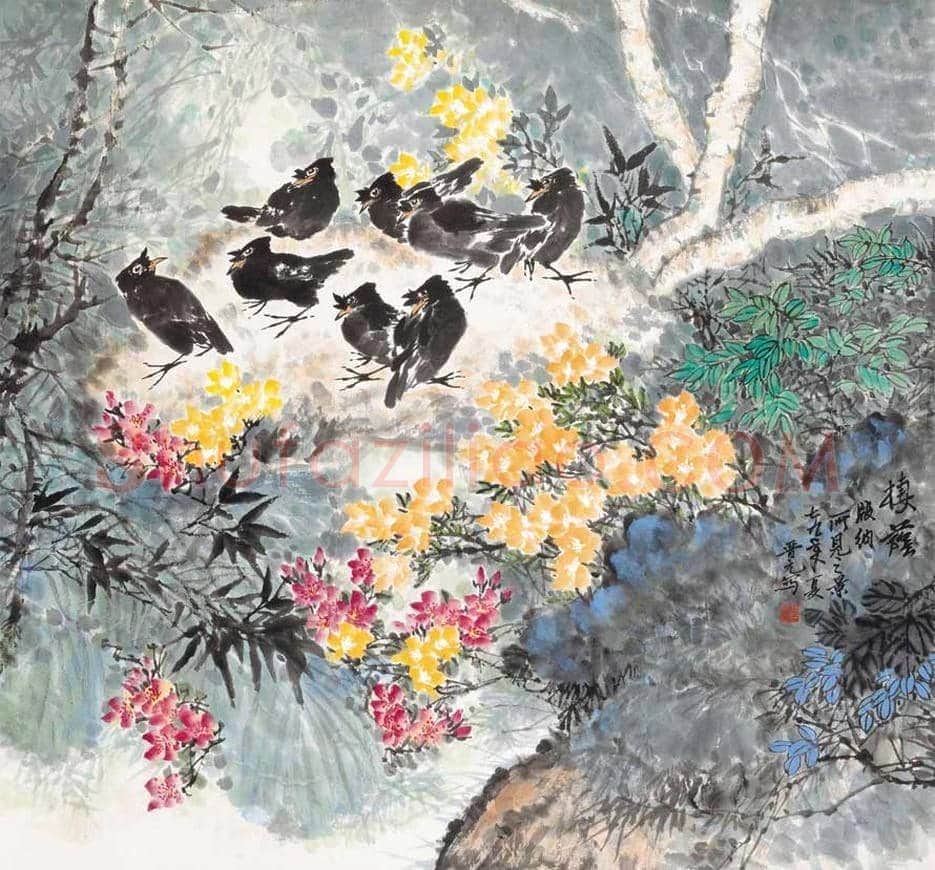 王晋元花鸟画作品欣赏 | 书画学堂