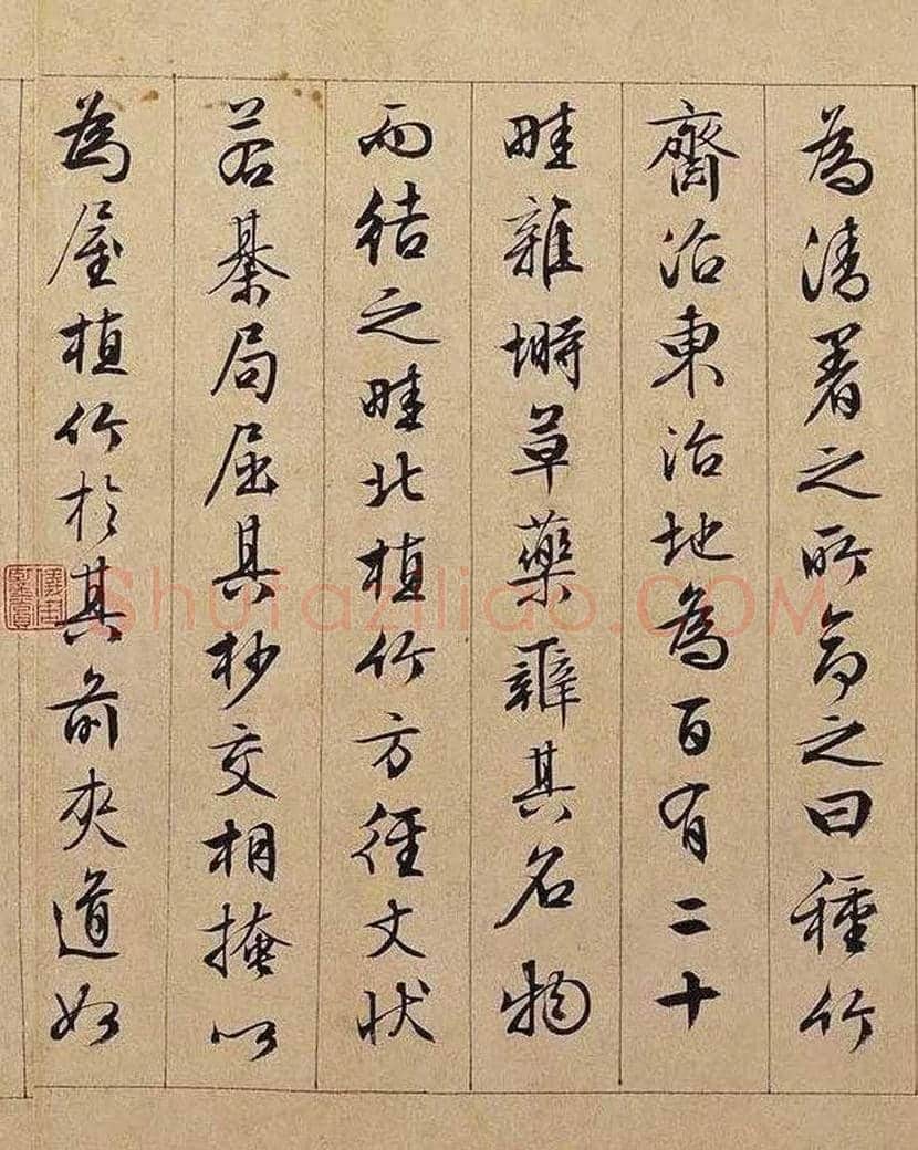 文徵明行书长卷《独乐园记》欣赏 | 书画学堂
