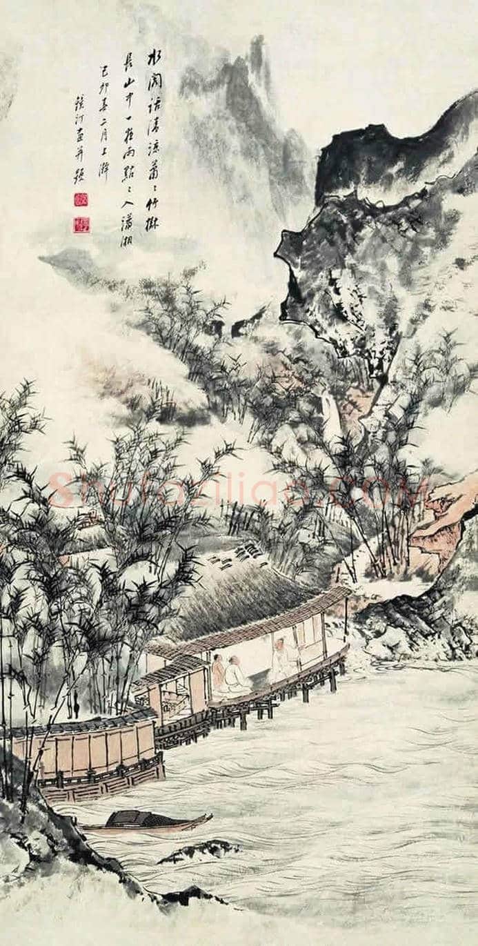吴镜汀山水画欣赏 | 书画知识