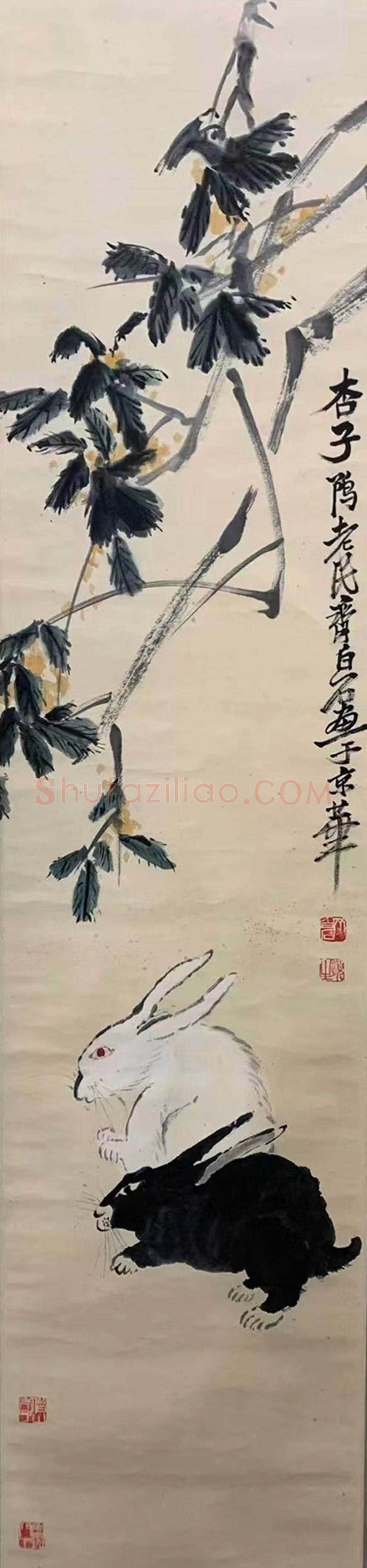 齐白石经典《动物四屏》，雅俗共赏！ | 国画图片