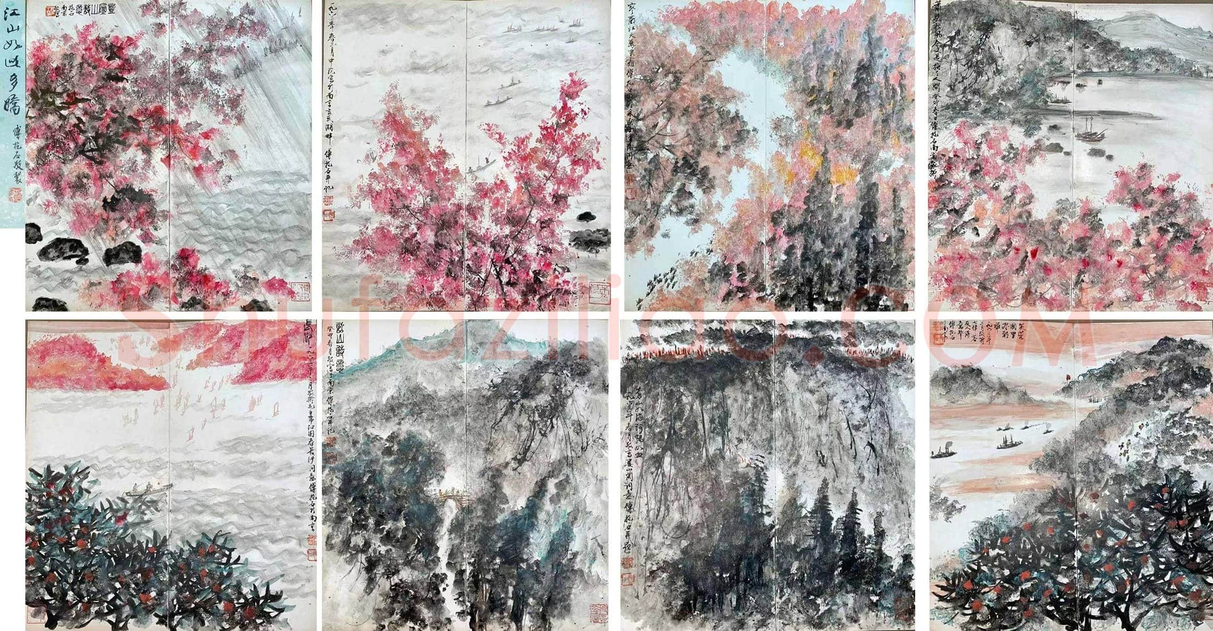 傅抱石《毛主席诗意册》，集大成之作！ | 国画鉴赏