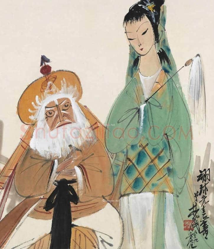 林风眠戏剧人物画拍卖及欣赏 | 书画知识