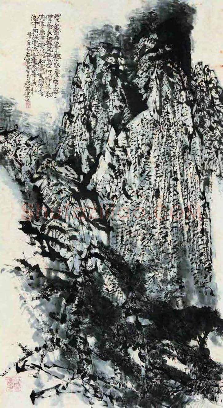 石鲁笔下的华山，横眉冷眼镇雄峡！ | 书画科普