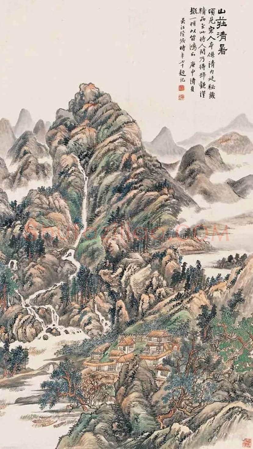 陆恢山水画作品欣赏 | 书画学堂