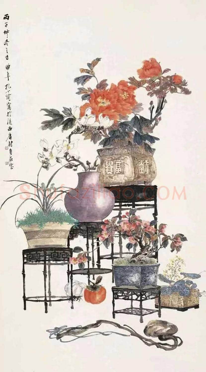 孔小瑜博古画欣赏 | 书画百科