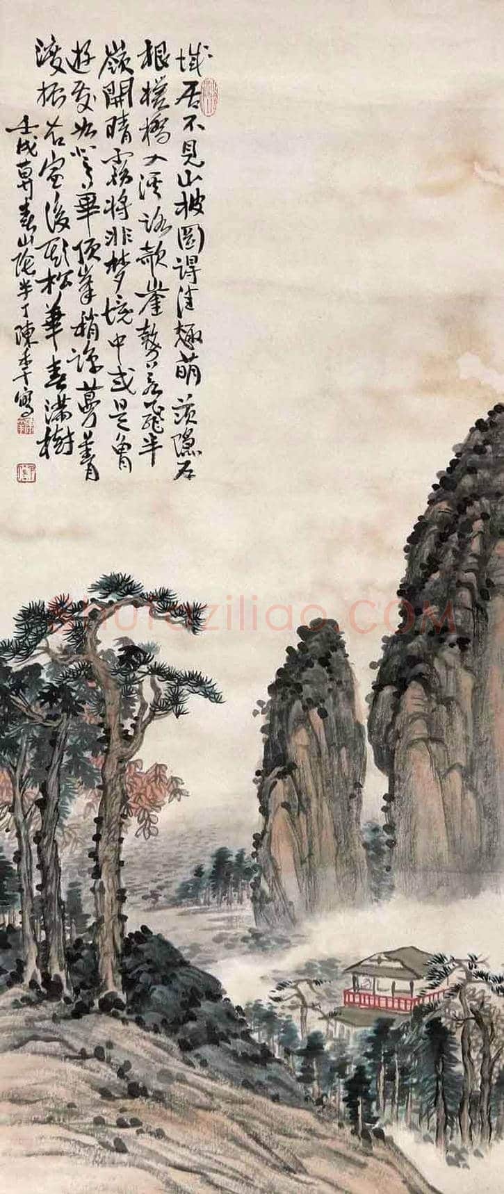 陈半丁山水画欣赏 | 书画知识
