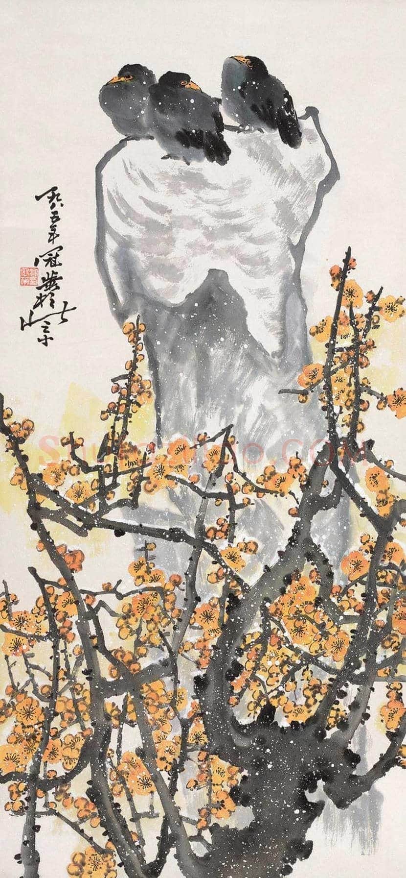 高冠华花鸟画作品欣赏 | 书画常识
