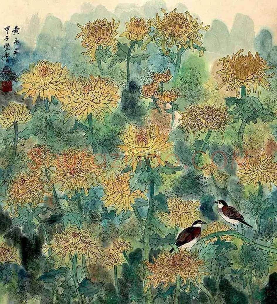 黄永玉笔下的菊花图赏 | 书画文摘