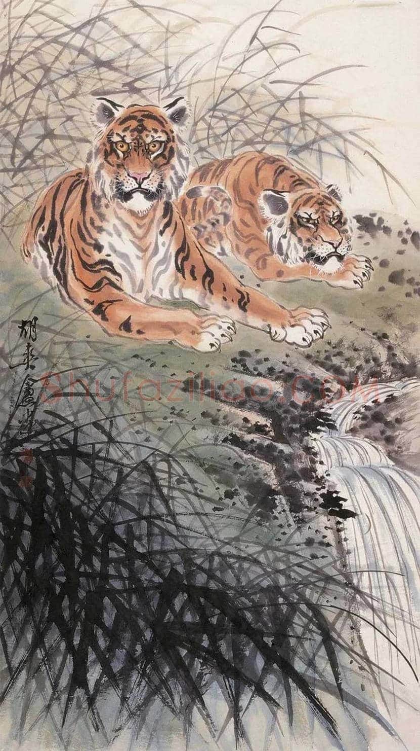 胡爽庵画虎价格及欣赏 | 书画学堂