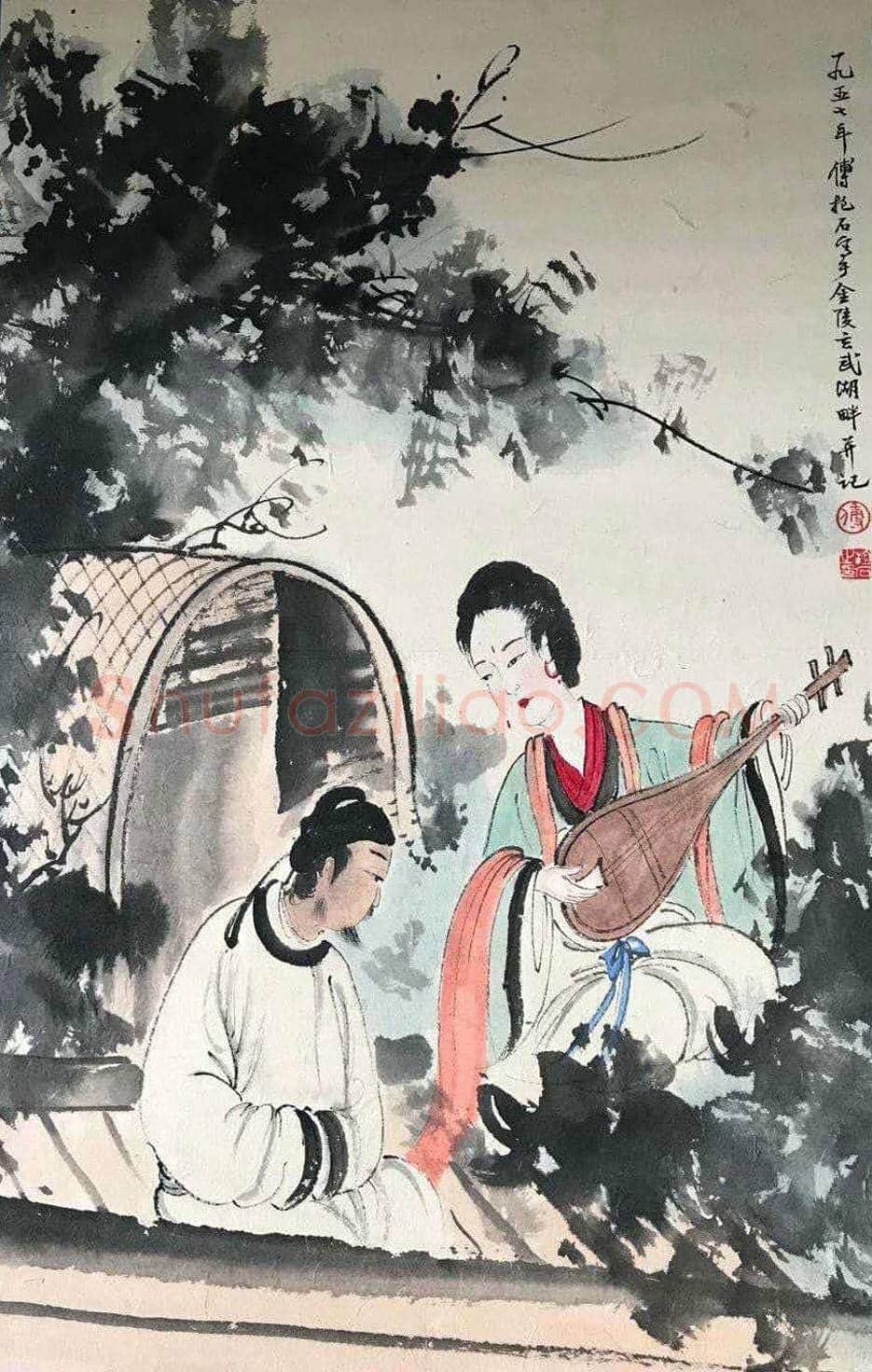 魏晋风度 妙笔生花——傅抱石《人物册页》 | 国画欣赏