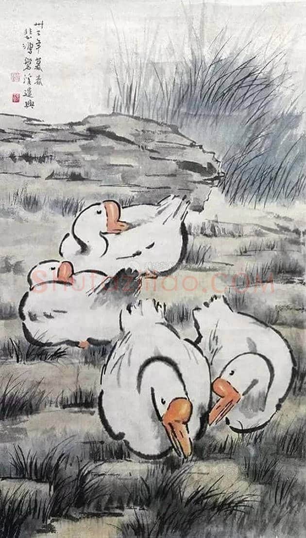 徐悲鸿笔下的46幅家畜图,形象生动 | 书画文摘
