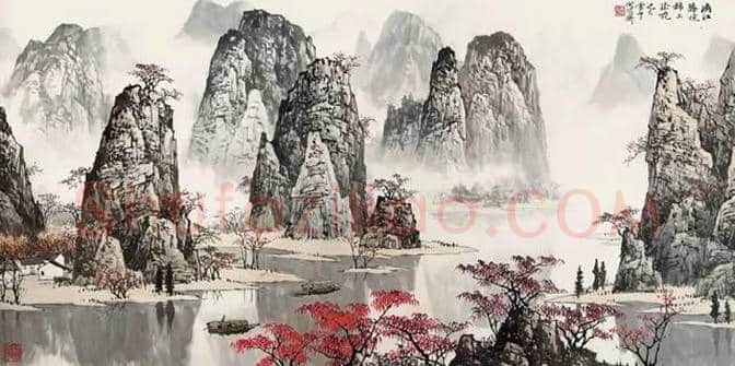 白雪石绘画作品《桂林山水》欣赏(100幅) | 书画文摘