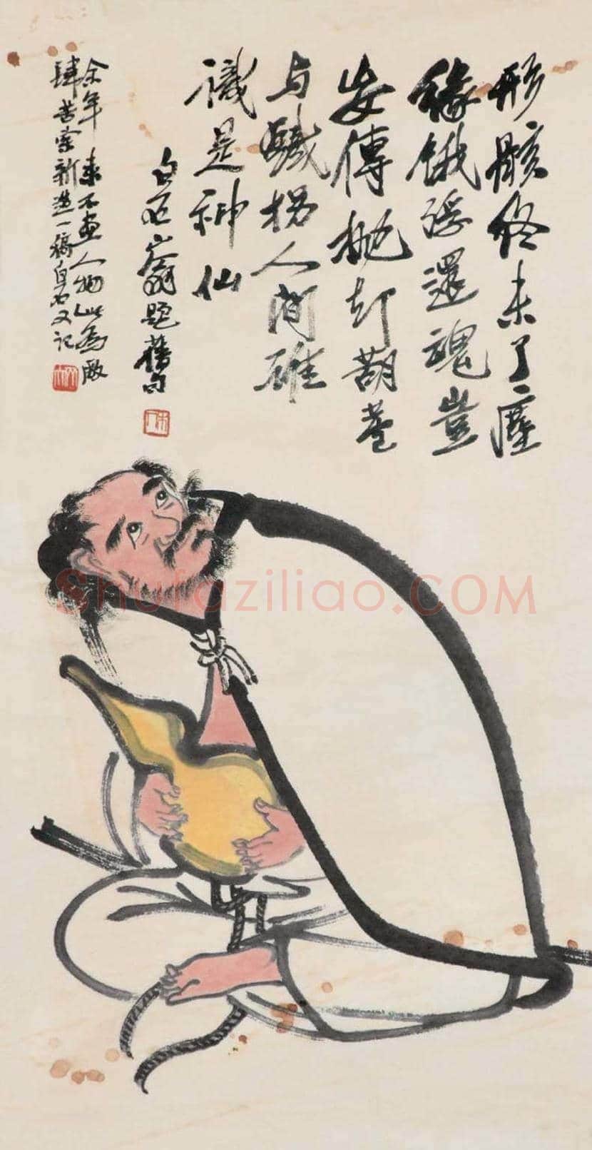 齐白石笔下的铁拐李欣赏 | 书画文摘