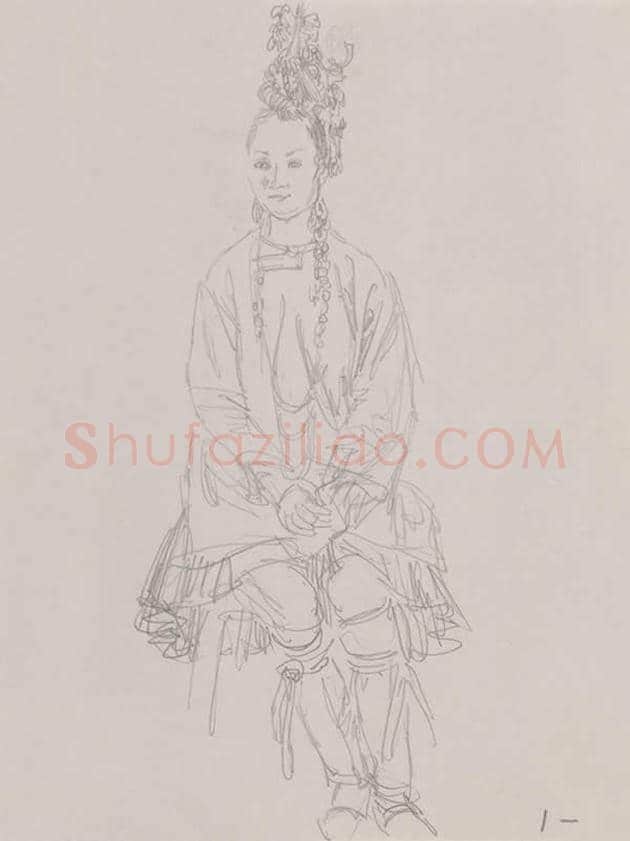何家英速写集高清图片 | 书画资料
