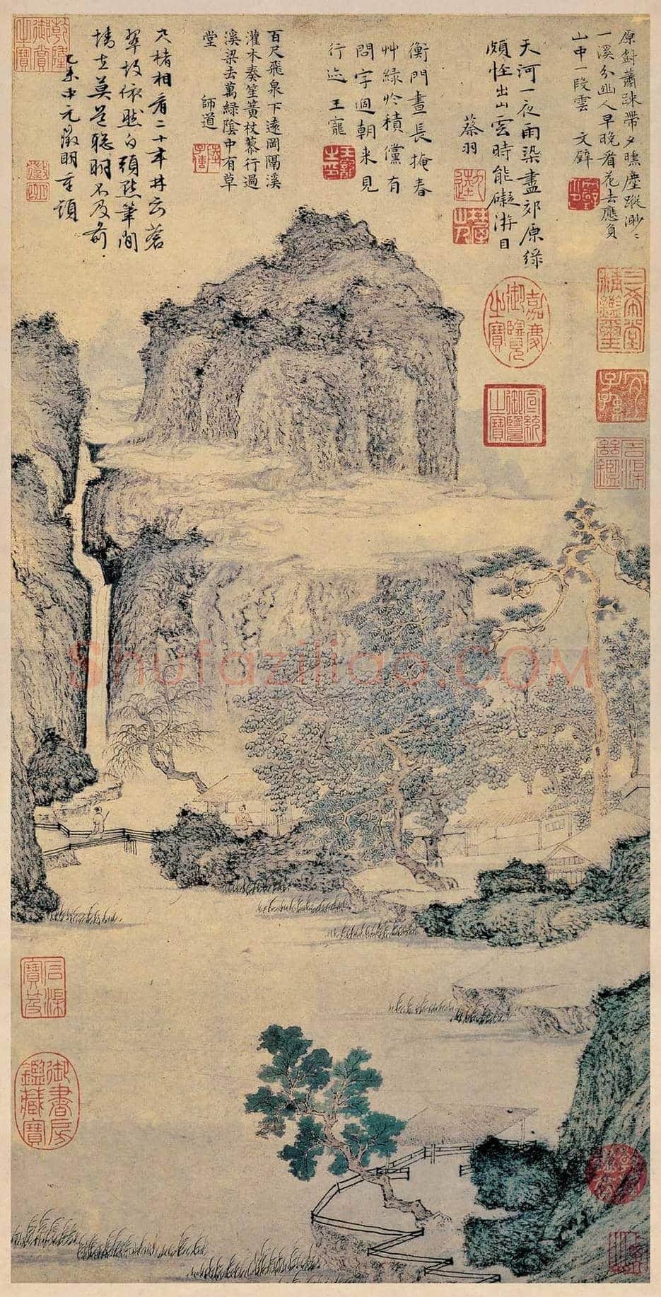 文徵明《绿荫草堂图》图赏 | 传世国画作品