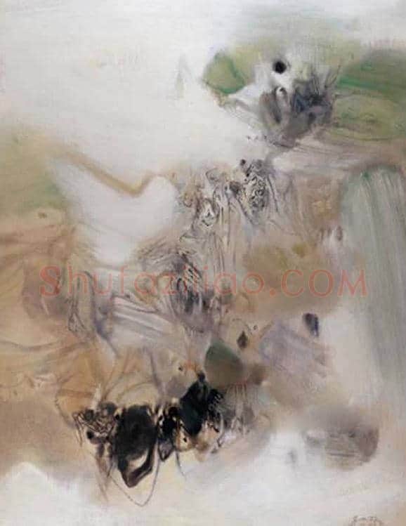 朱德群(1951-2004期间)作品欣赏 | 书画百科