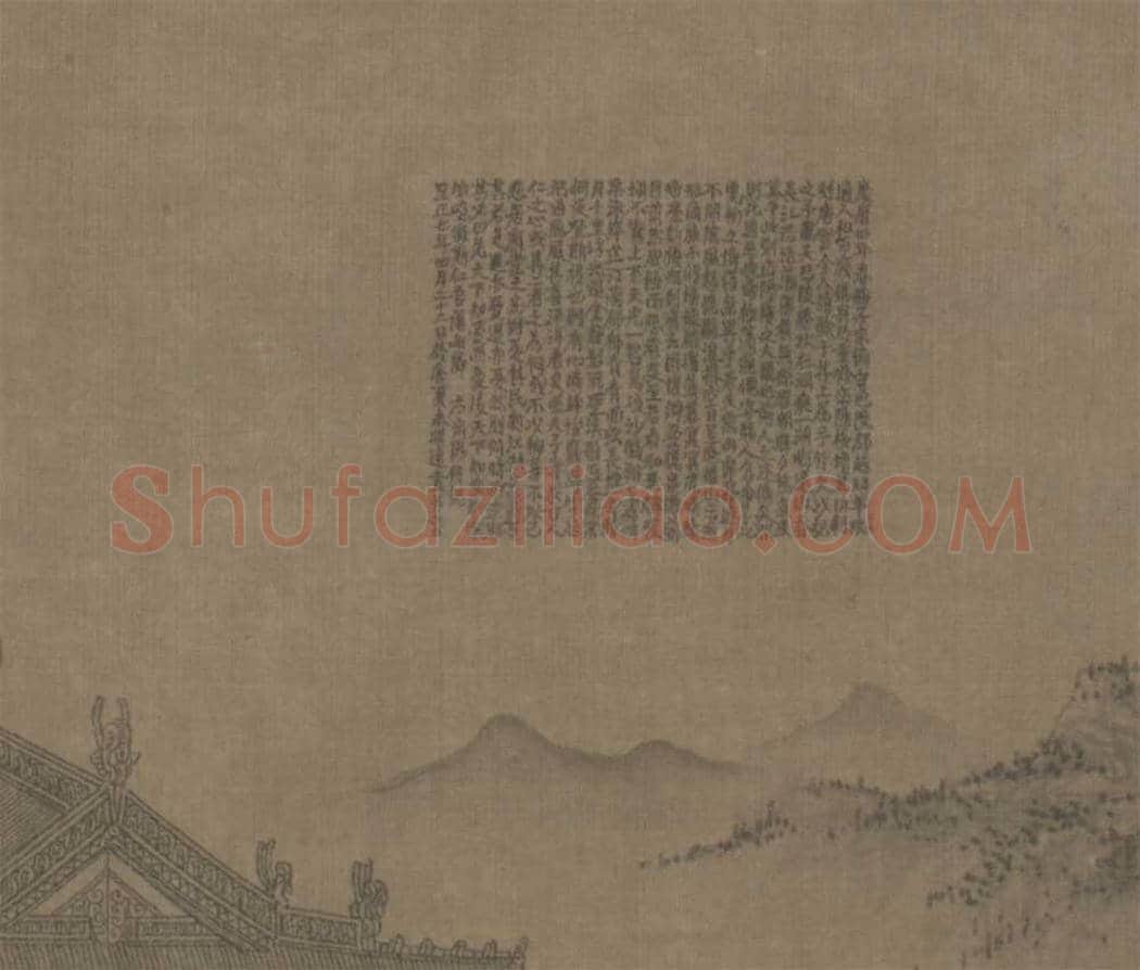 王冕界画《岳阳楼图》欣赏 | 传世国画作品