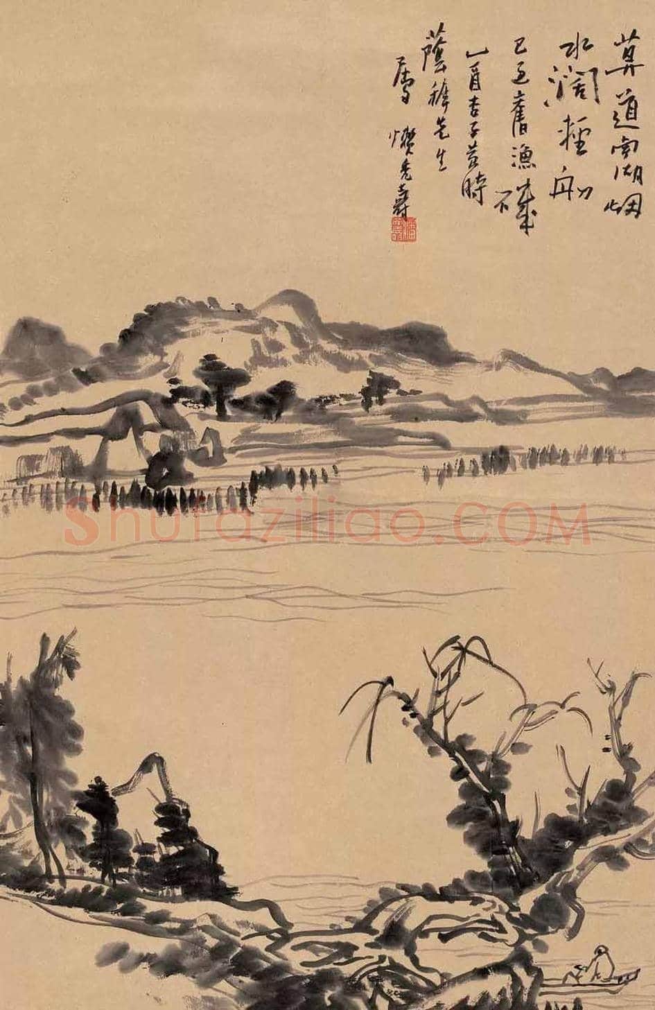 潘天寿山水画欣赏 | 书画科普