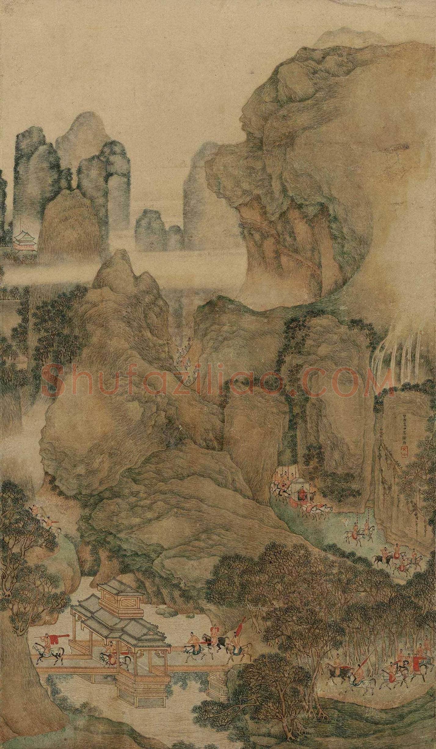 吴彬《明皇幸蜀图》 欣赏 | 书画文摘