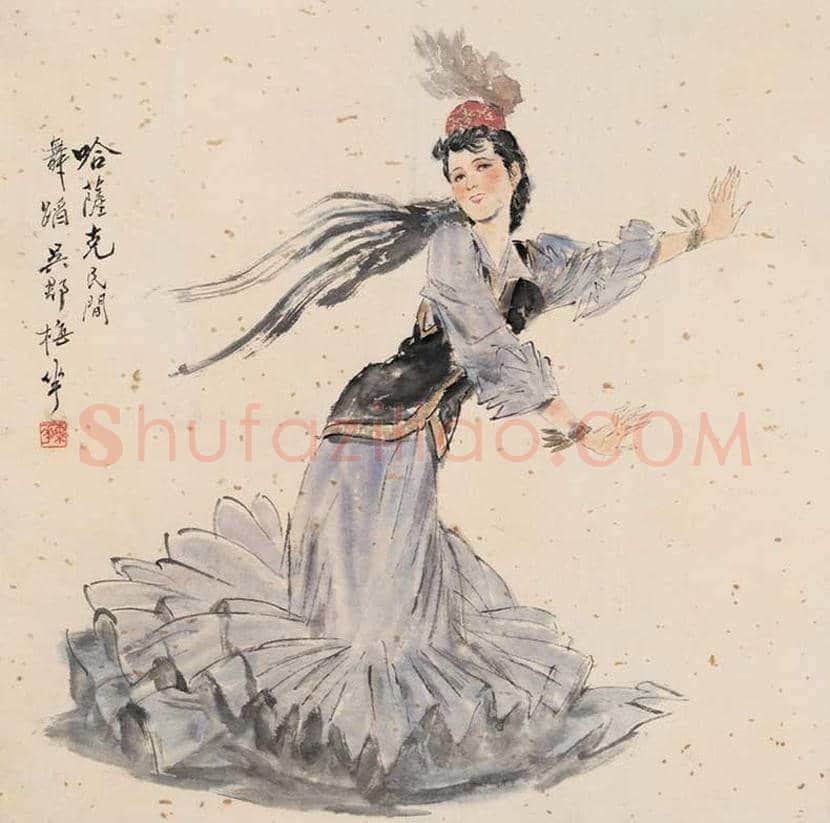 颜梅华人物画欣赏 | 书画百科
