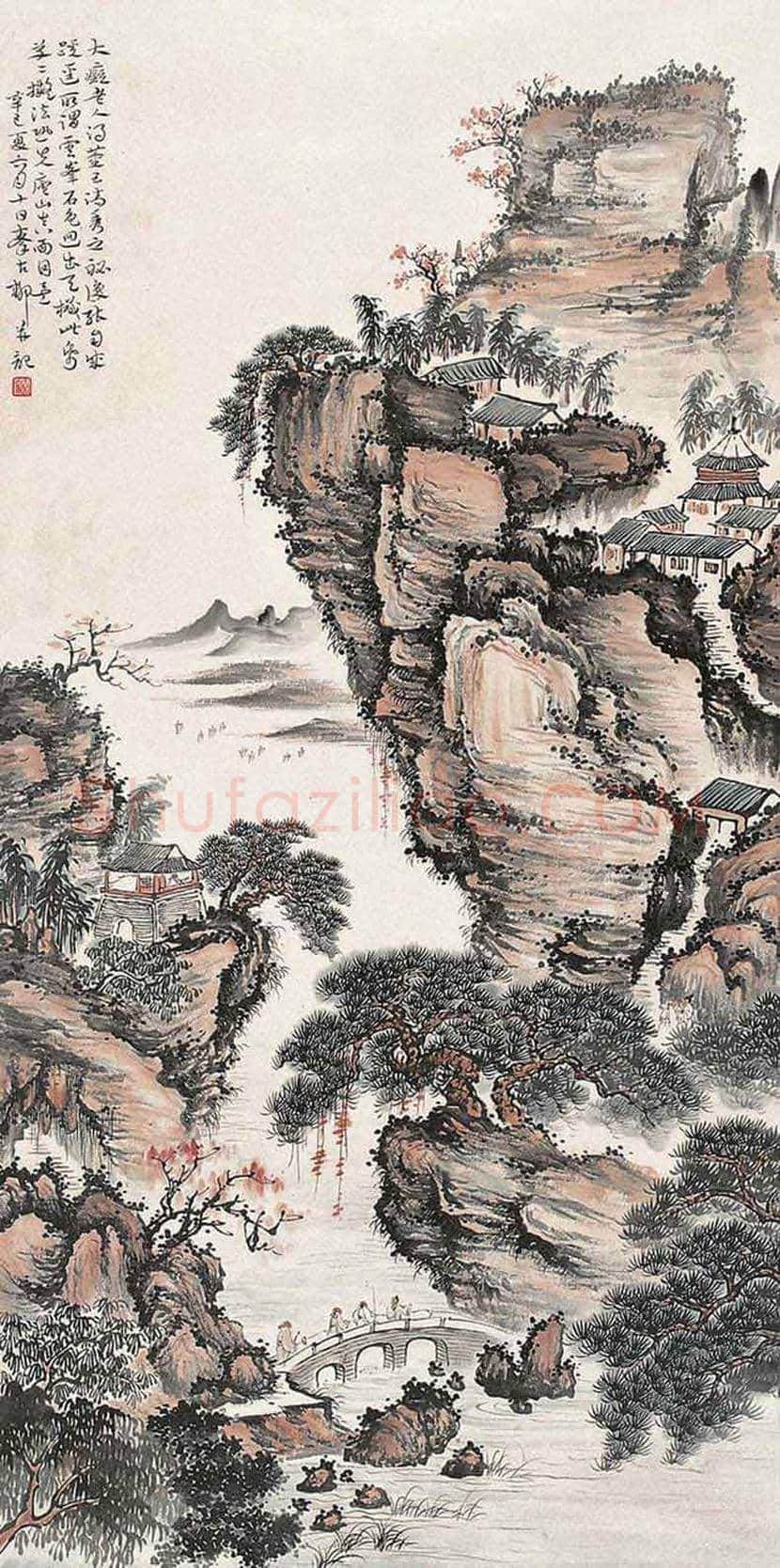 秦古柳山水画欣赏 | 书画科普