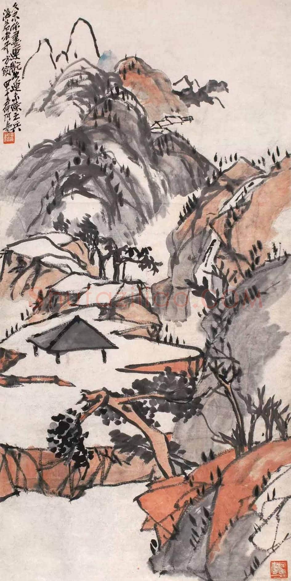 潘天寿山水画欣赏 | 书画科普