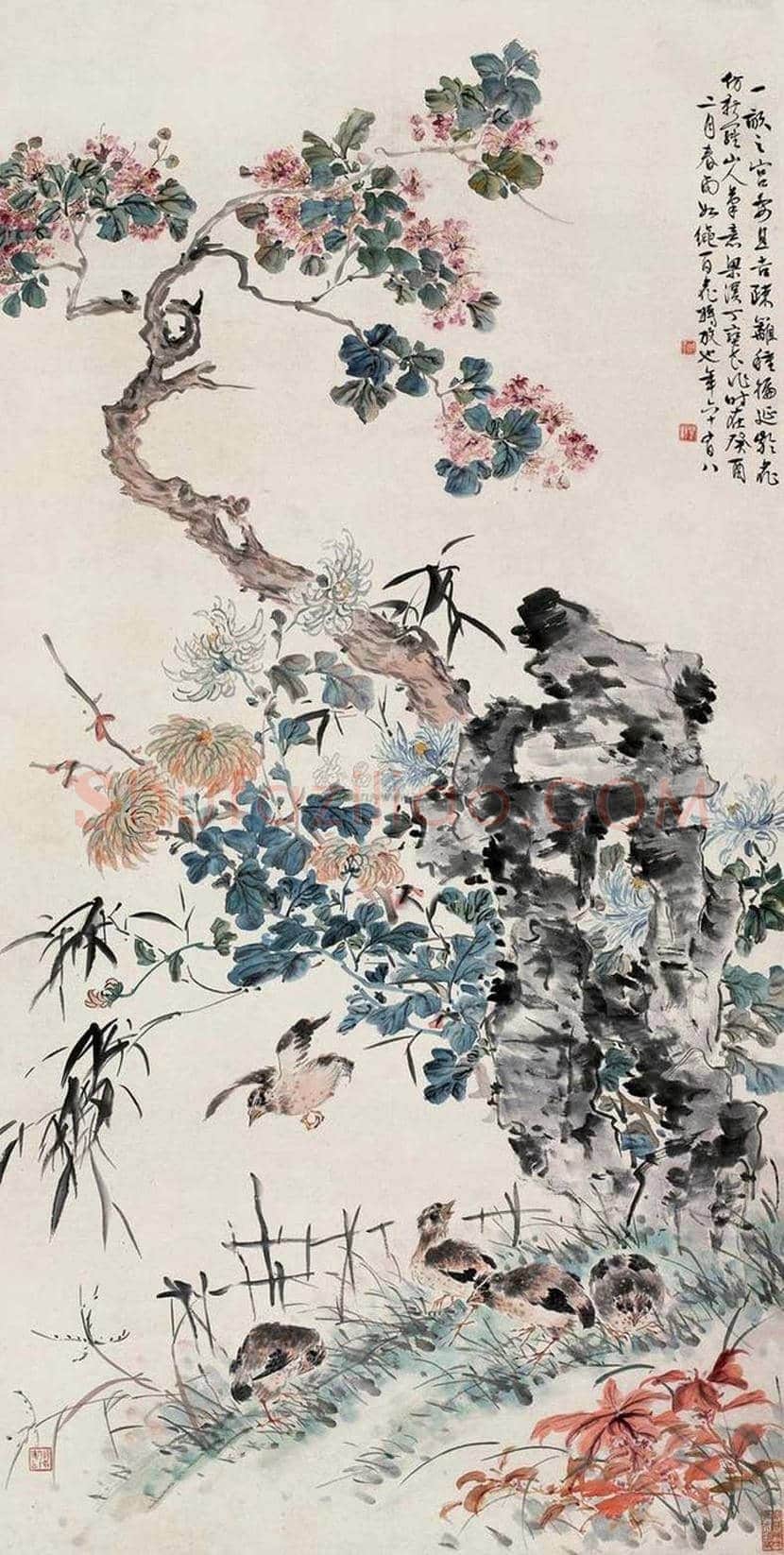 丁宝书花鸟画作品欣赏 | 书画科普