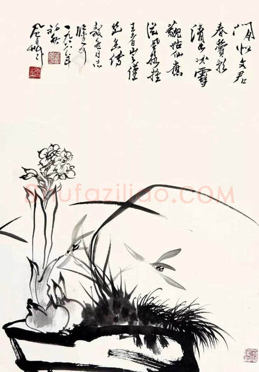 蒋风白兰竹作品欣赏 | 书画讲解